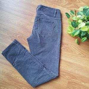 Banana Republic Gray Skinny Corduroy Pants